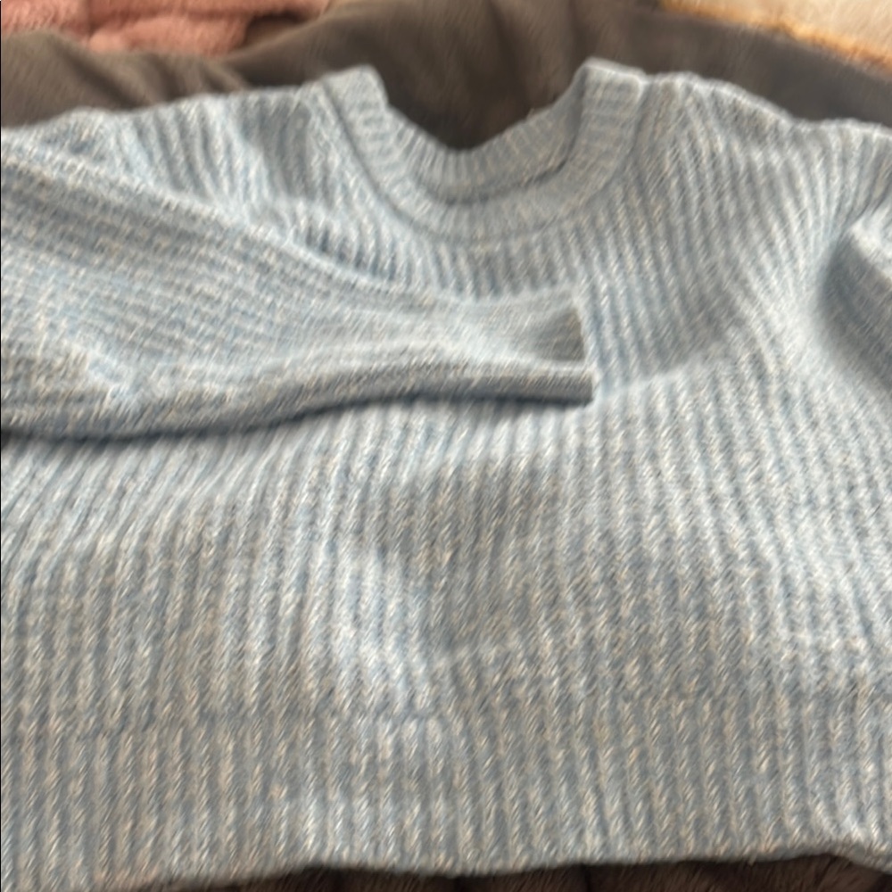 Cozy Blue Knit Sweater